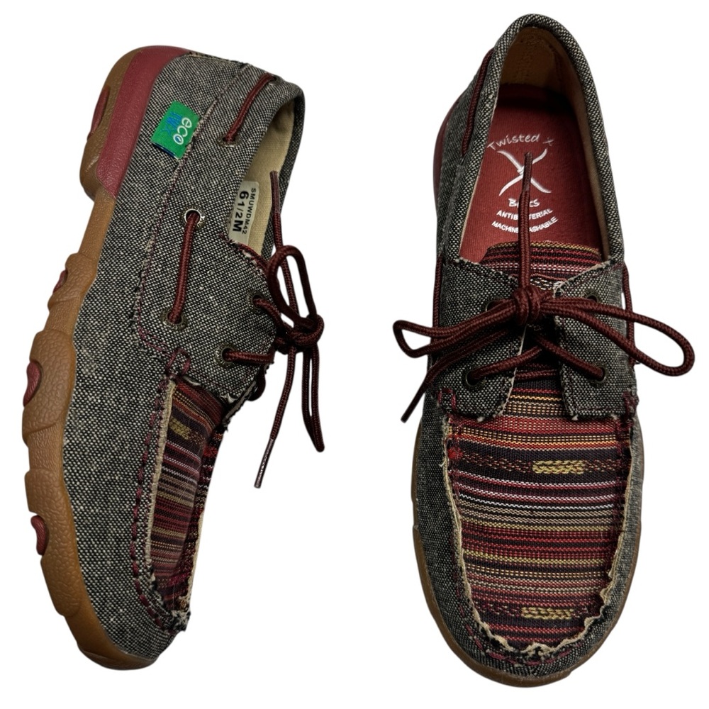 Twisted X Eco TWX Slip On Women's Driving Moccasins Shoes Antibacterial SMUWDM42